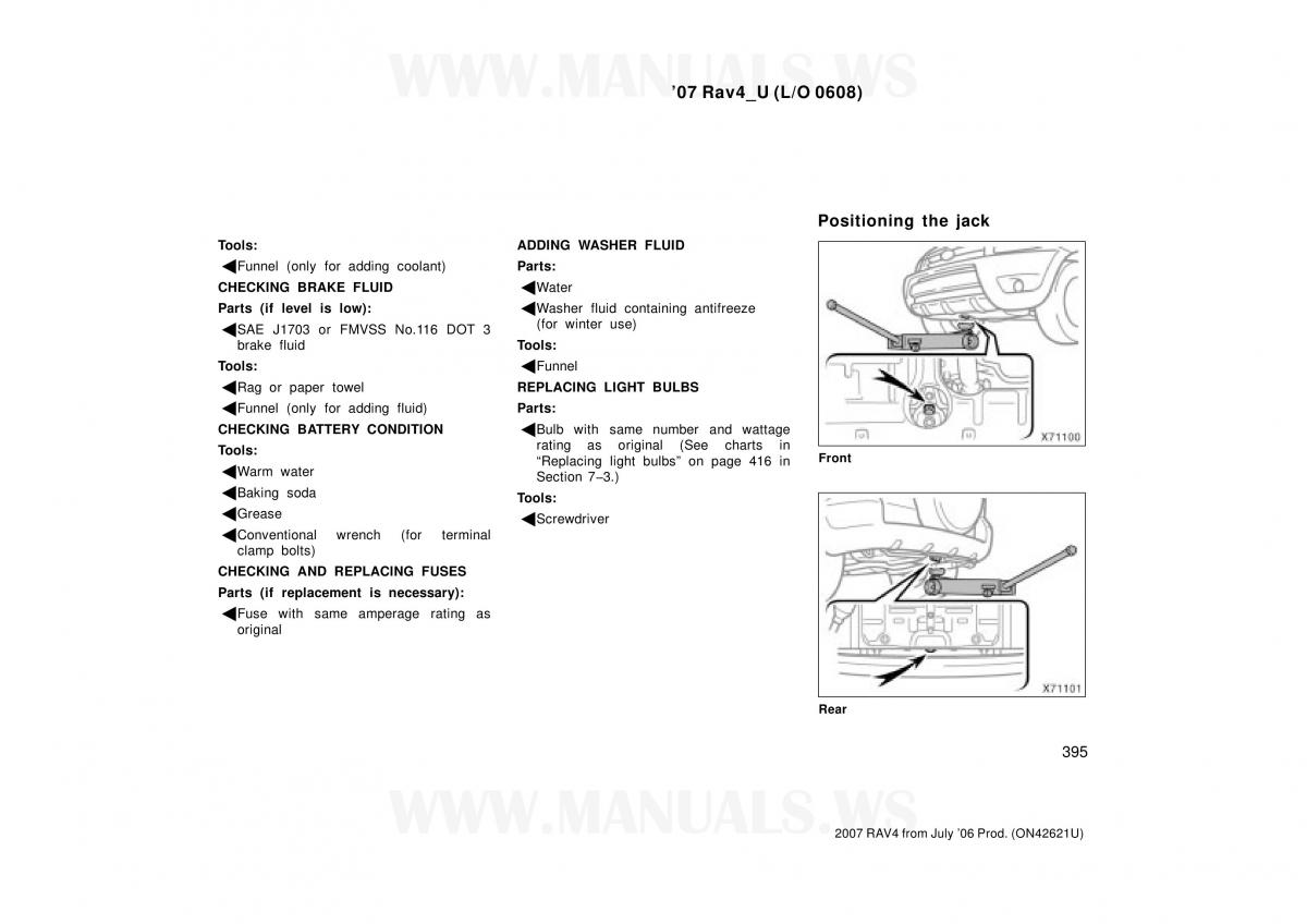 Toyota RAV4 III 3 owners manual / page 395