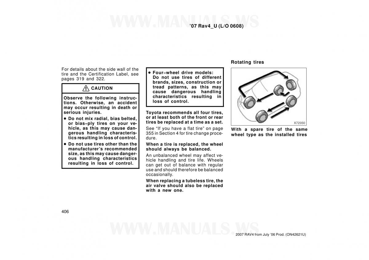 Toyota RAV4 III 3 owners manual / page 406