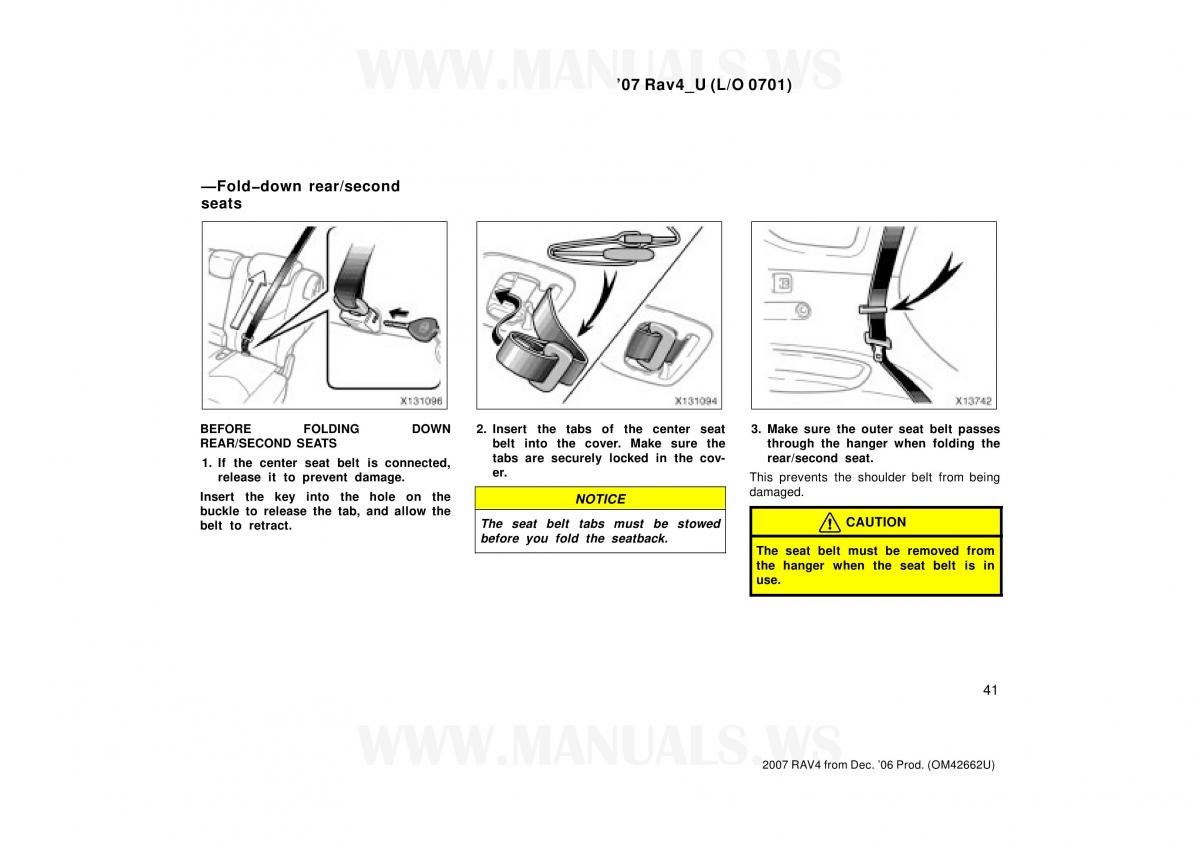 Toyota RAV4 III 3 owners manual / page 41