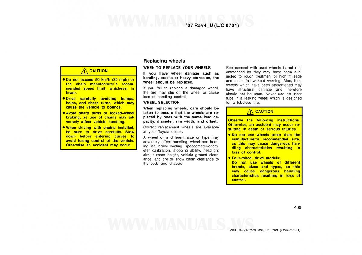 Toyota RAV4 III 3 owners manual / page 423