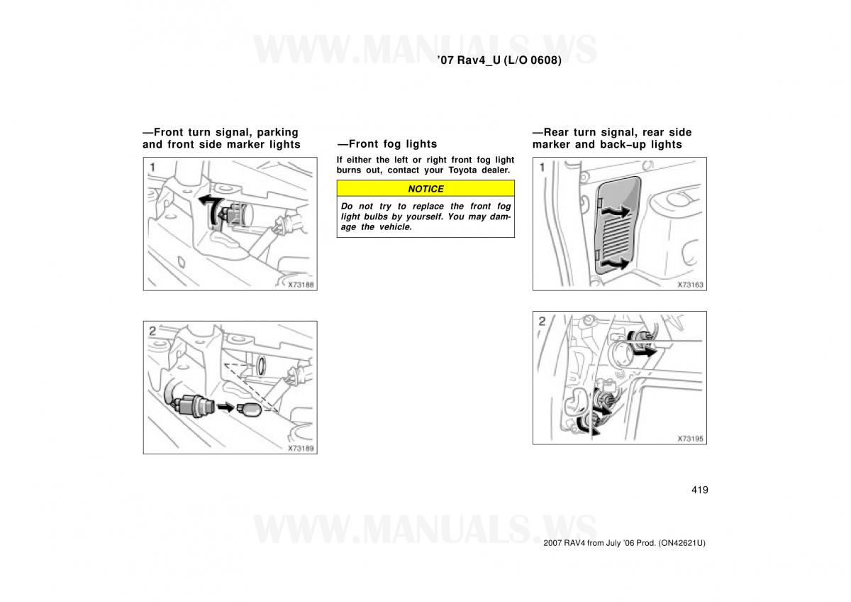 Toyota RAV4 III 3 owners manual / page 433