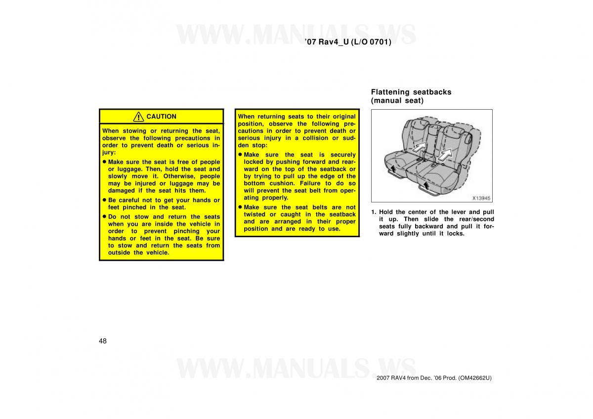 Toyota RAV4 III 3 owners manual / page 48