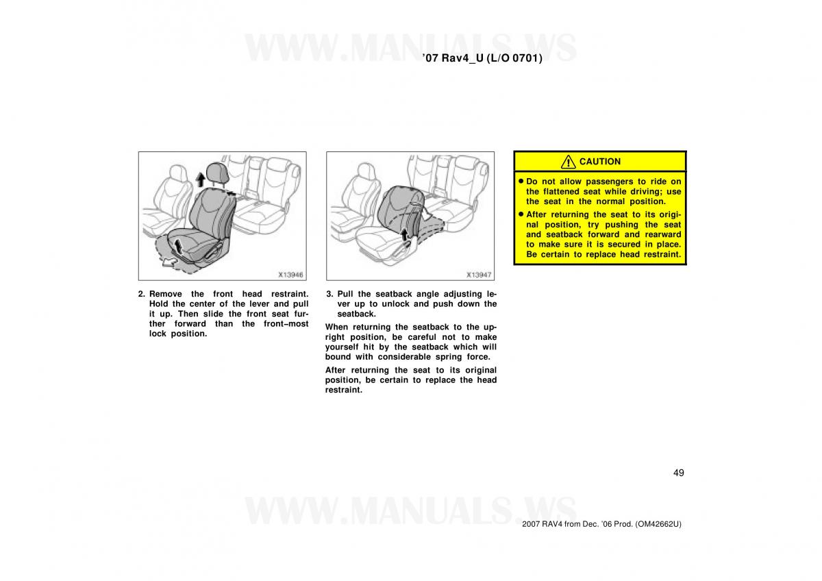 Toyota RAV4 III 3 owners manual / page 49