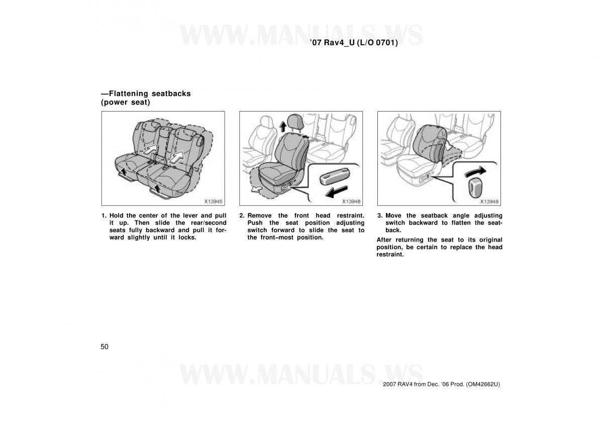 Toyota RAV4 III 3 owners manual / page 50