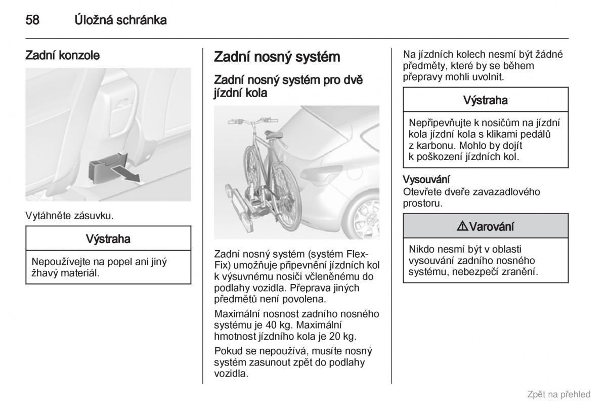 Opel Astra J IV 4 navod k obsludze / page 59