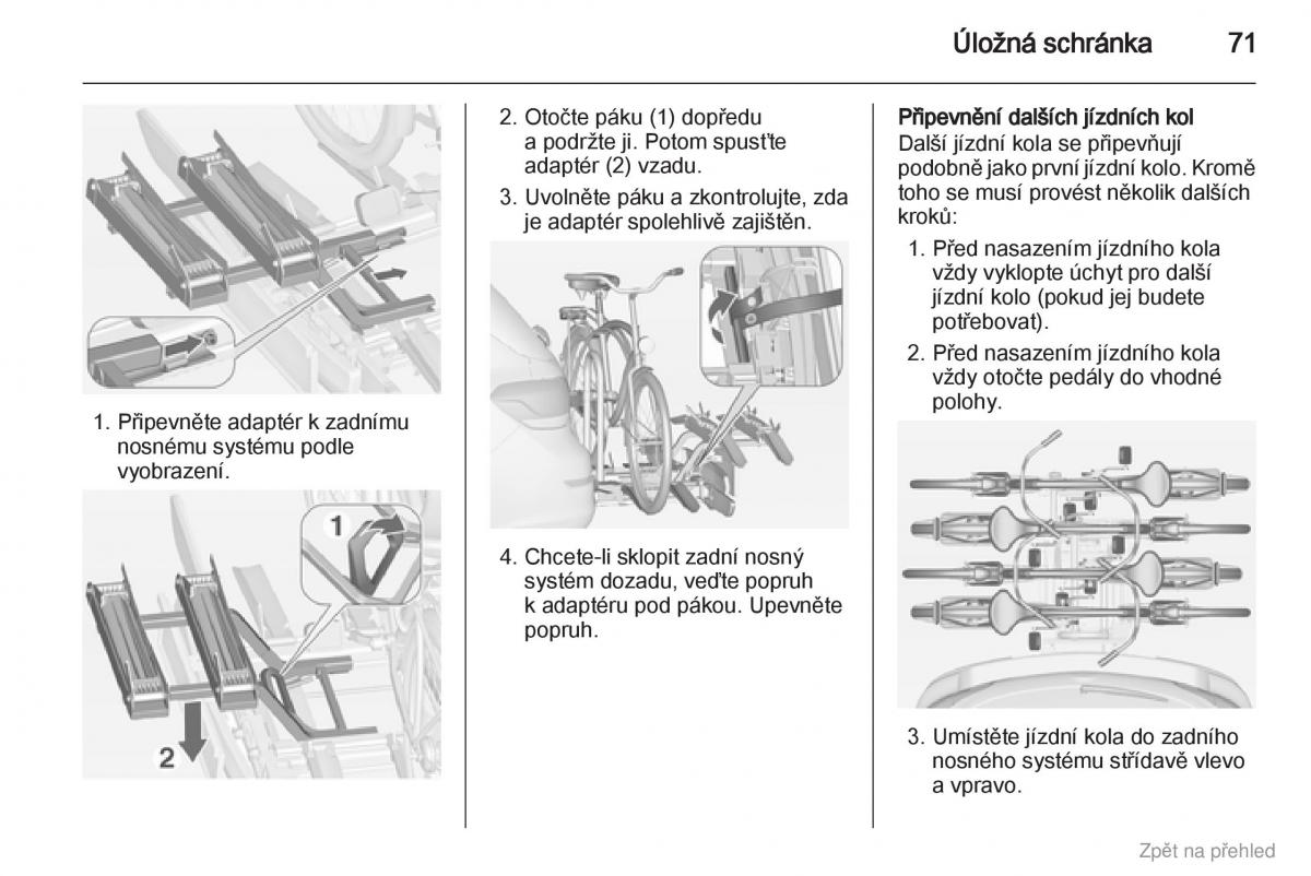 Opel Astra J IV 4 navod k obsludze / page 72