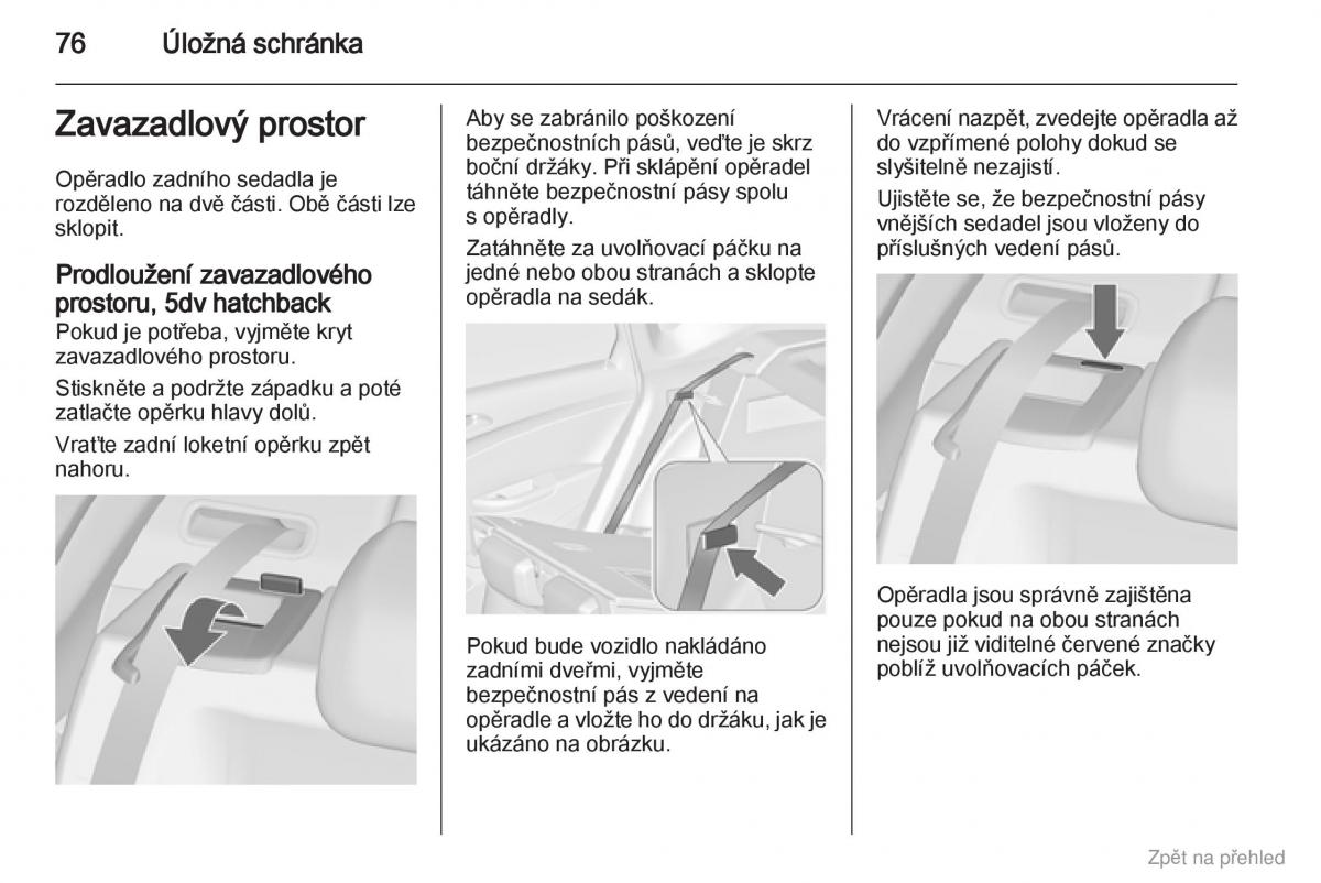 Opel Astra J IV 4 navod k obsludze / page 77