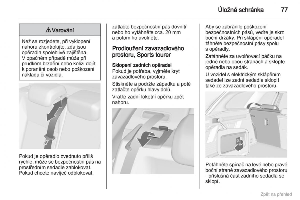 Opel Astra J IV 4 navod k obsludze / page 78