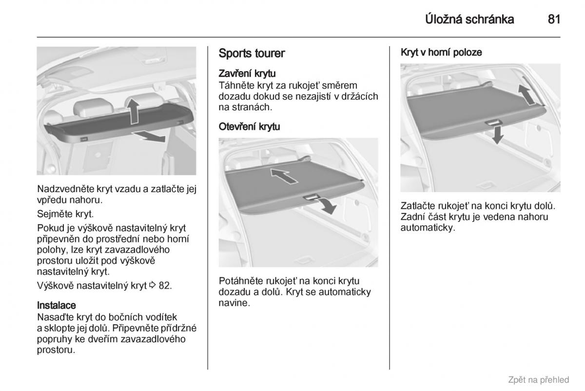 Opel Astra J IV 4 navod k obsludze / page 82