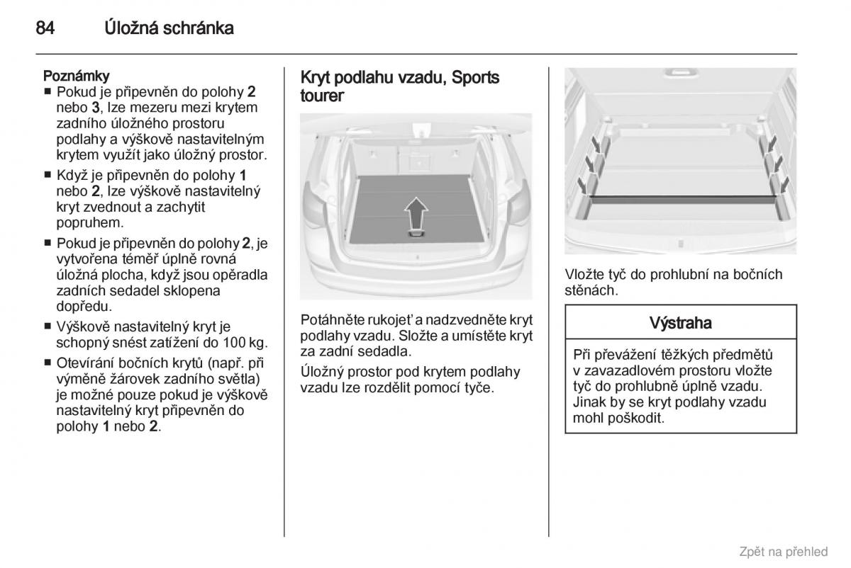 Opel Astra J IV 4 navod k obsludze / page 85