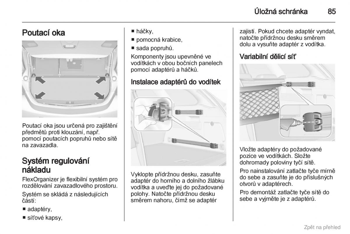 Opel Astra J IV 4 navod k obsludze / page 86