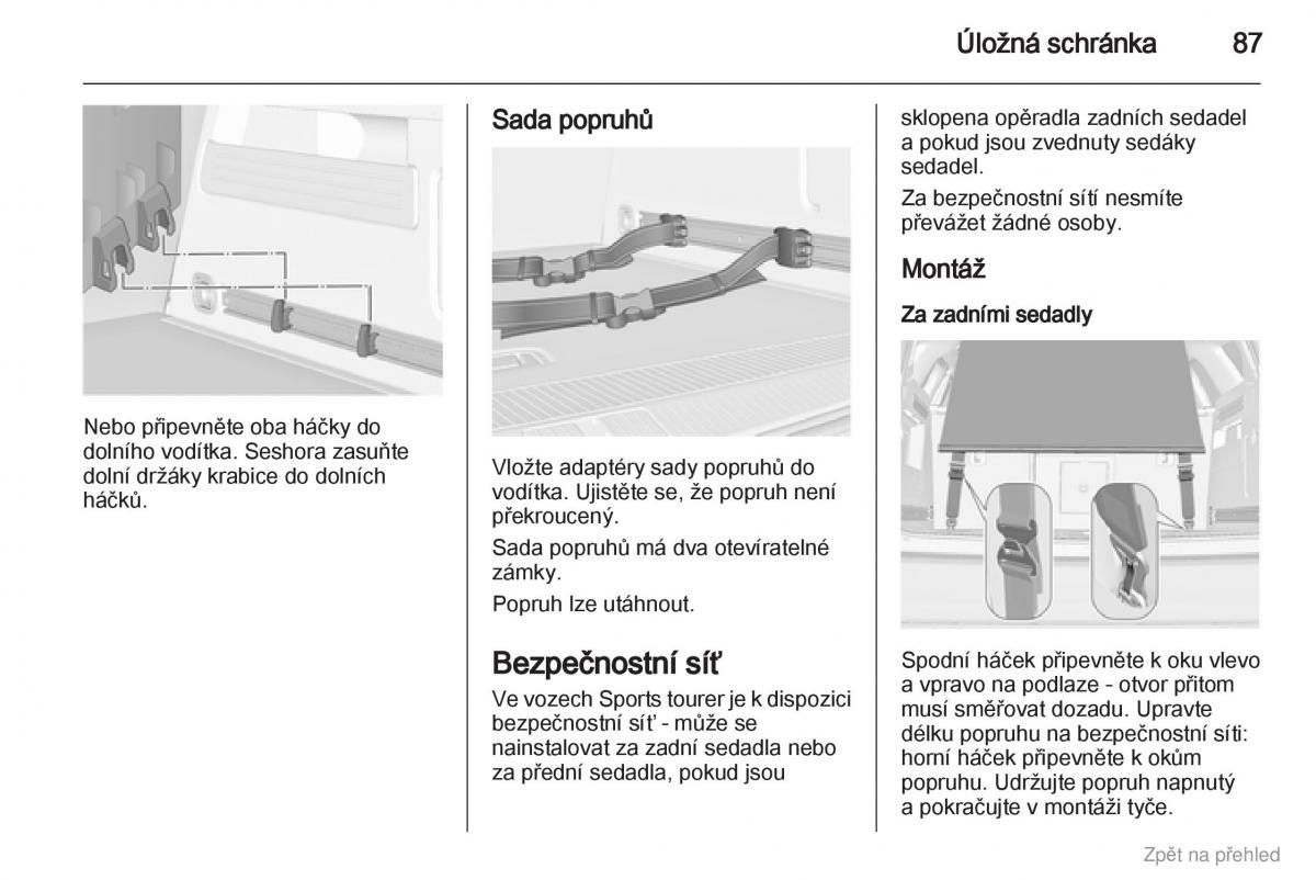 Opel Astra J IV 4 navod k obsludze / page 88