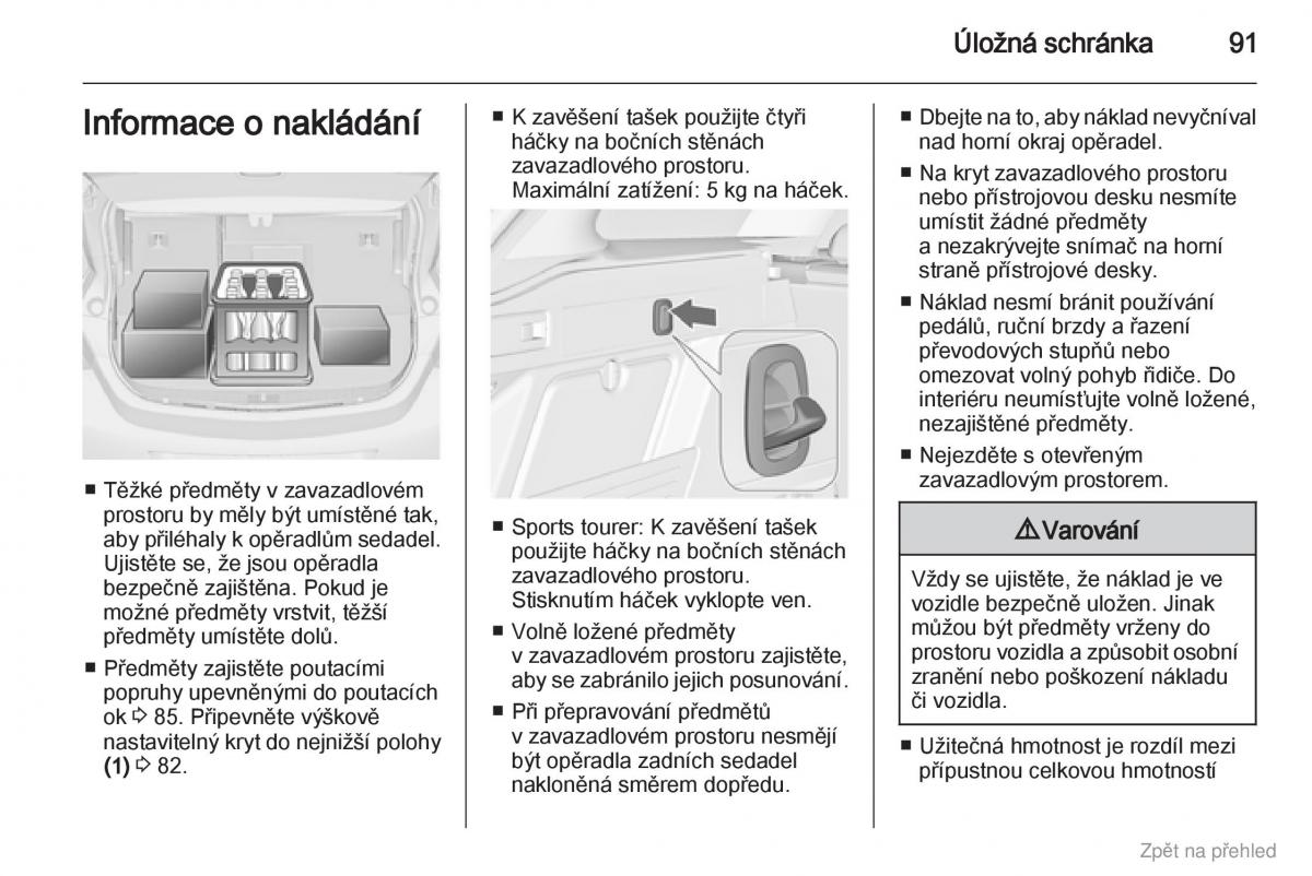 Opel Astra J IV 4 navod k obsludze / page 92