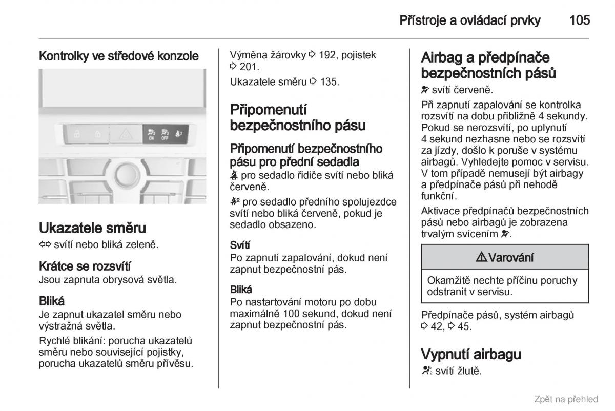 Opel Astra J IV 4 navod k obsludze / page 106