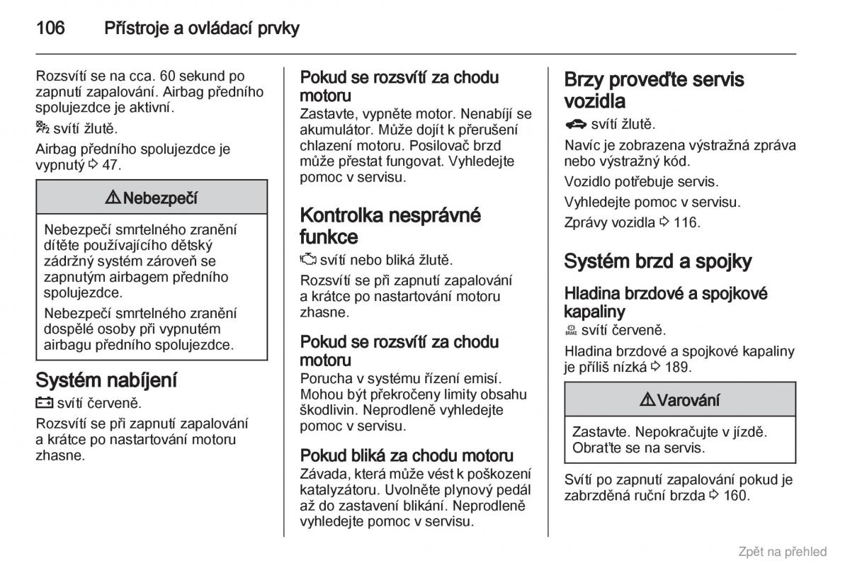 Opel Astra J IV 4 navod k obsludze / page 107