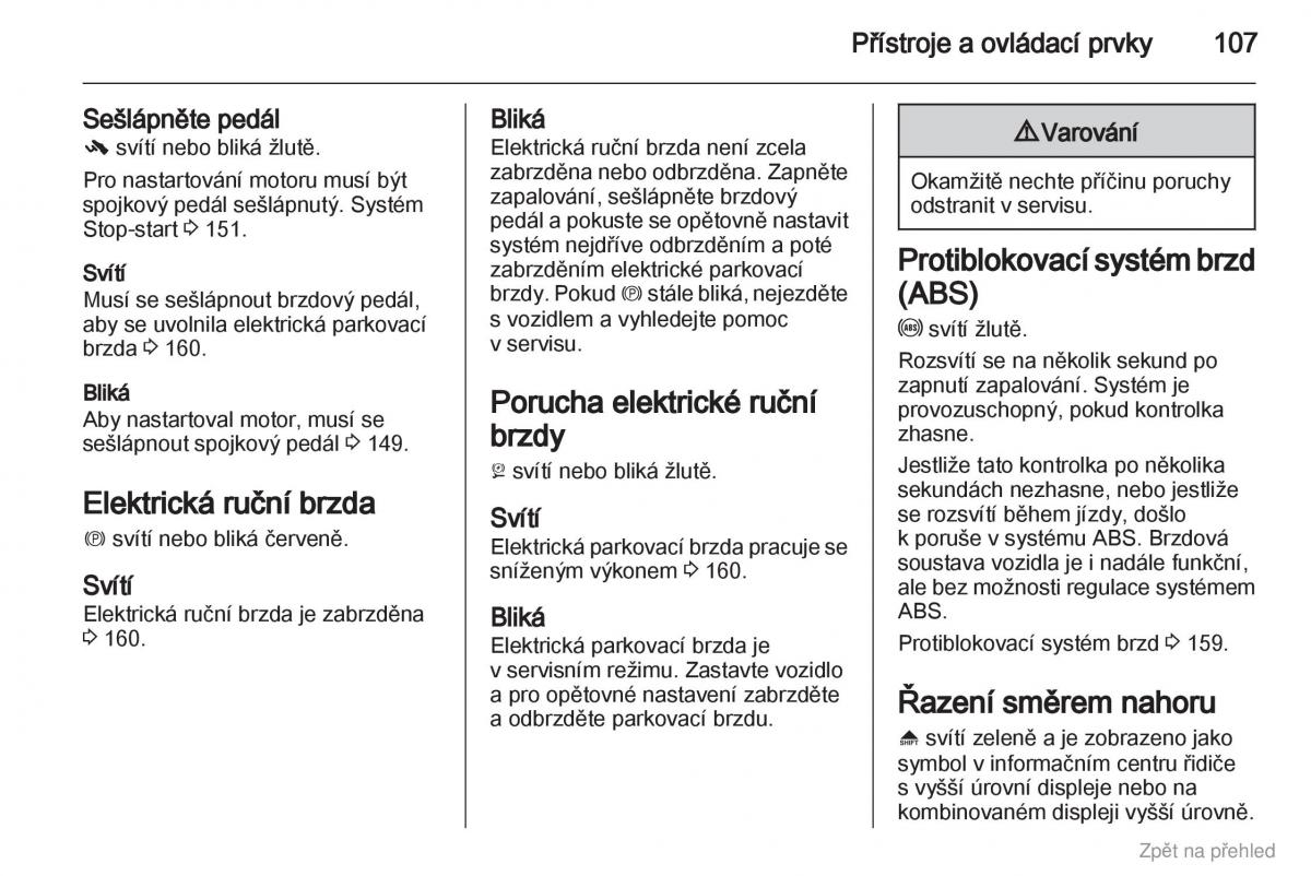 Opel Astra J IV 4 navod k obsludze / page 108