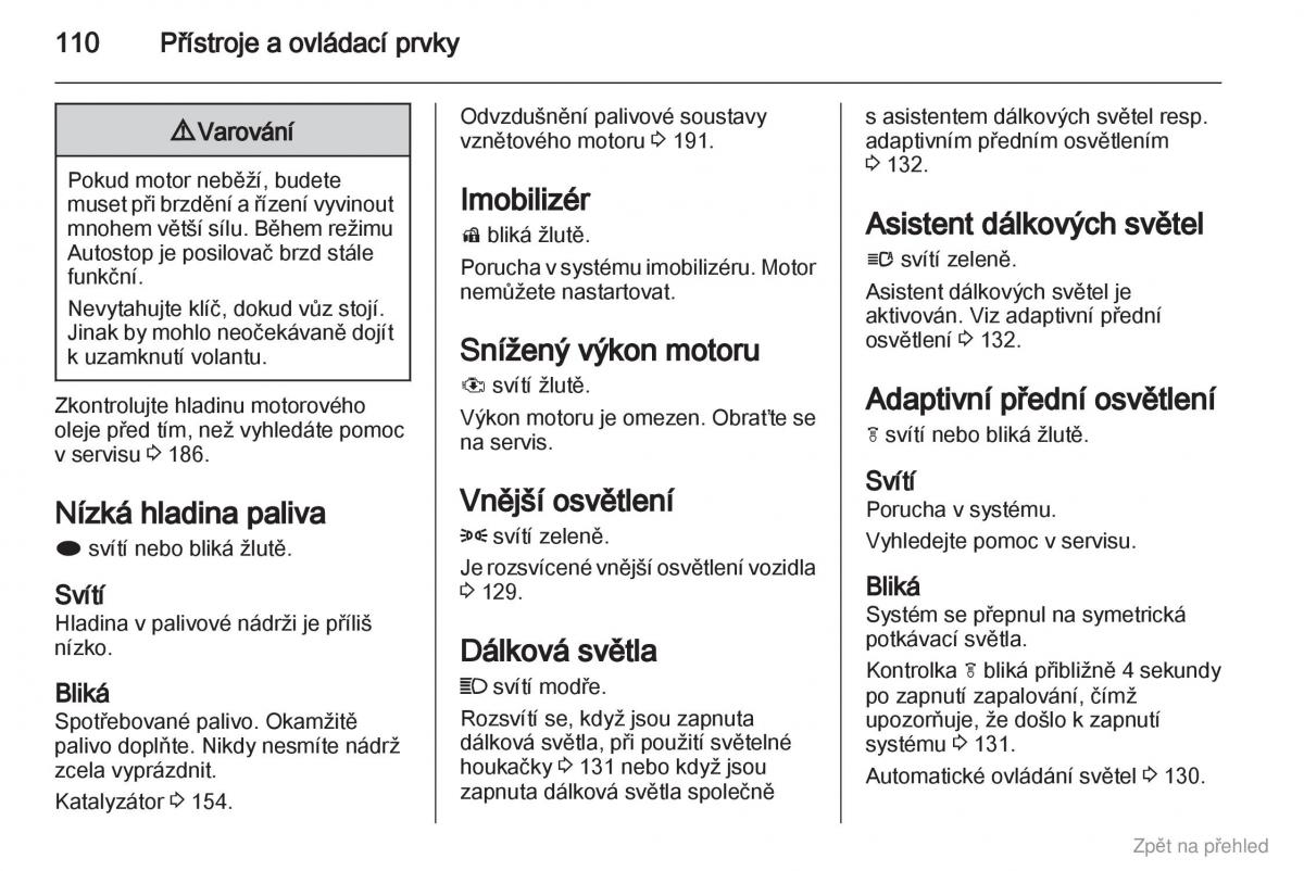 Opel Astra J IV 4 navod k obsludze / page 111