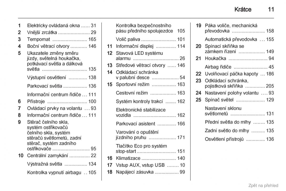 Opel Astra J IV 4 navod k obsludze / page 12