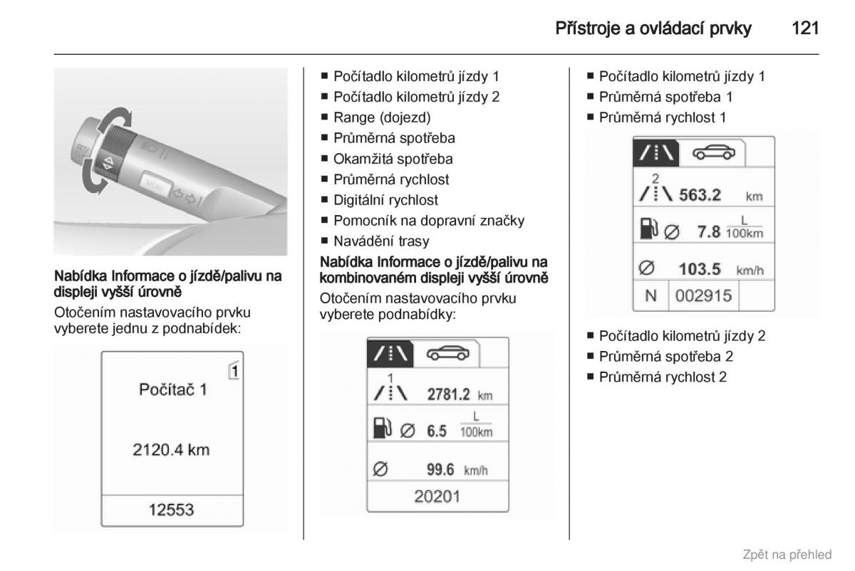 Opel Astra J IV 4 navod k obsludze / page 122