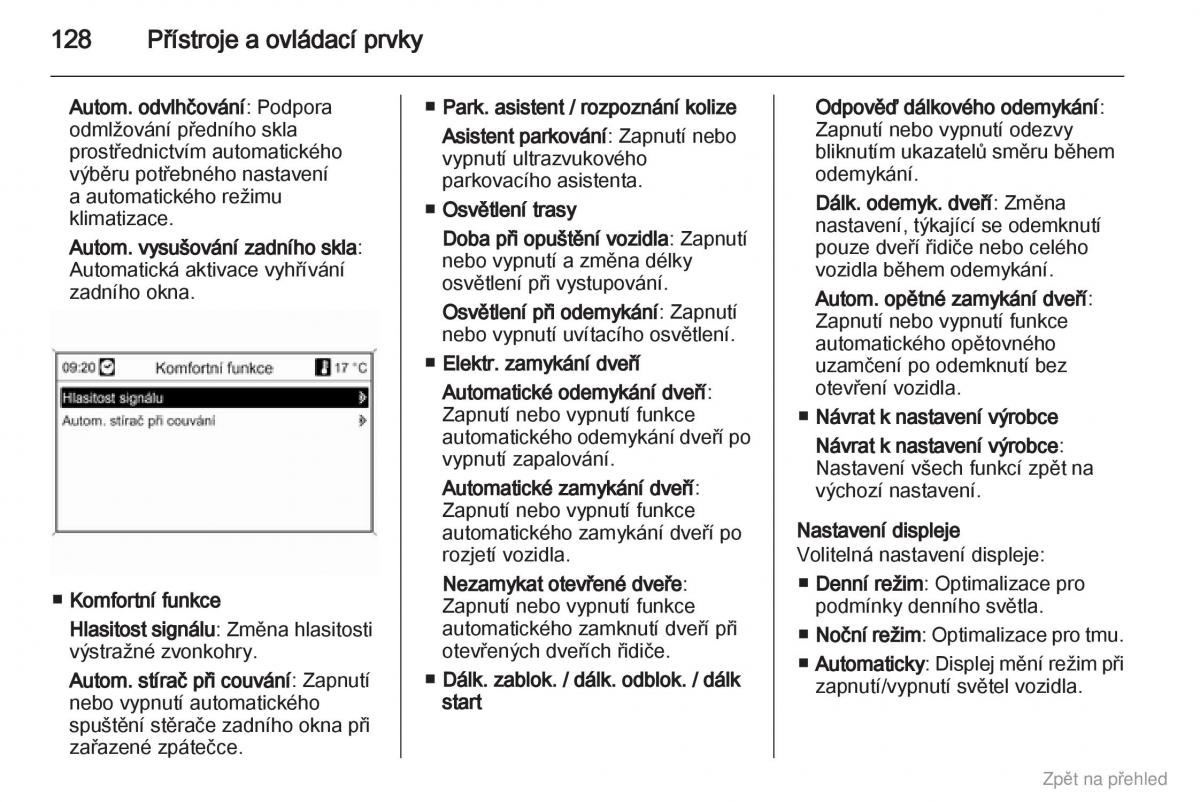 Opel Astra J IV 4 navod k obsludze / page 129