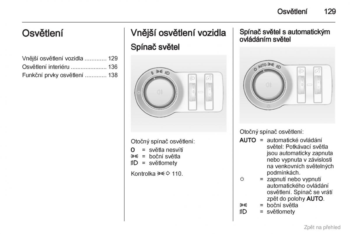 Opel Astra J IV 4 navod k obsludze / page 130