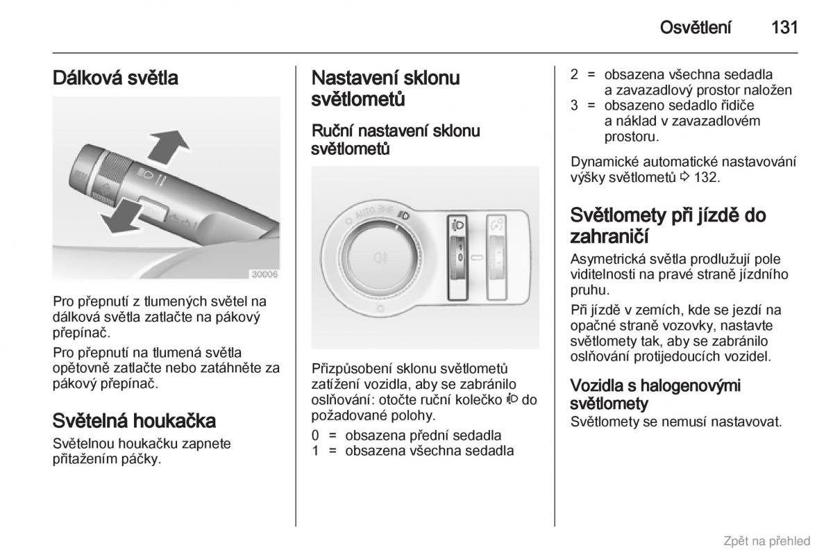 Opel Astra J IV 4 navod k obsludze / page 132