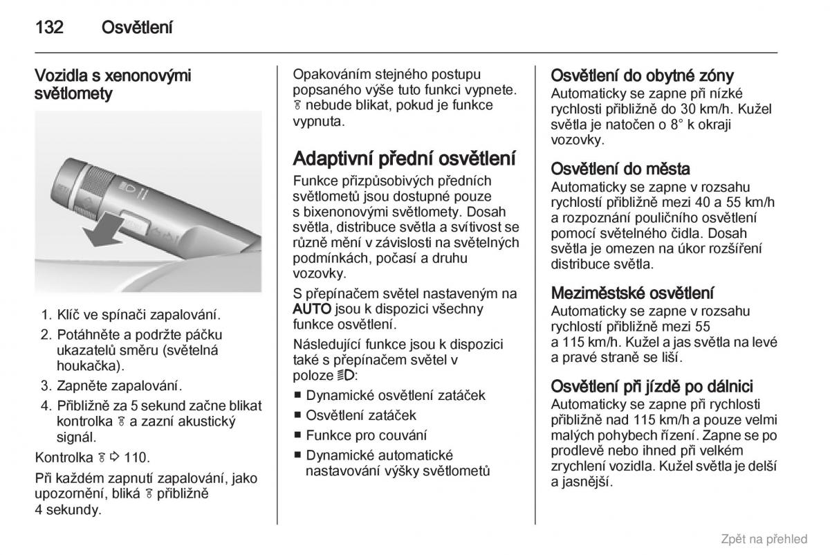 Opel Astra J IV 4 navod k obsludze / page 133