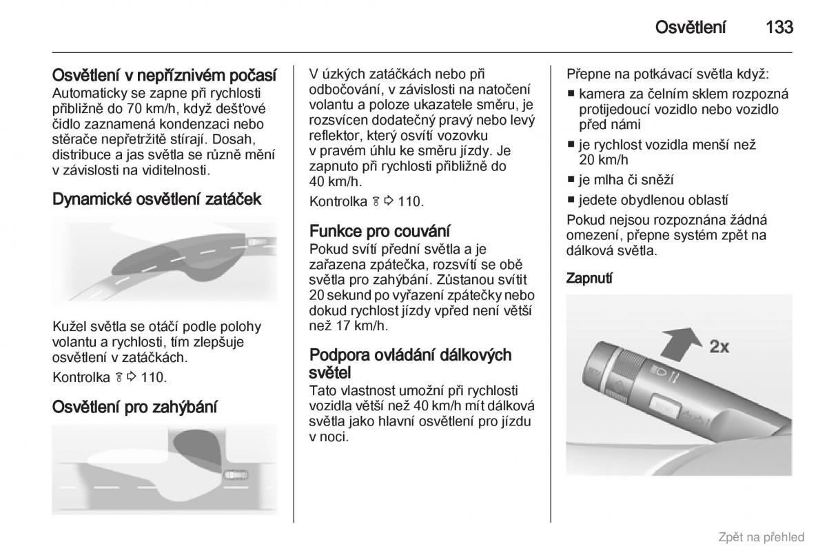 Opel Astra J IV 4 navod k obsludze / page 134