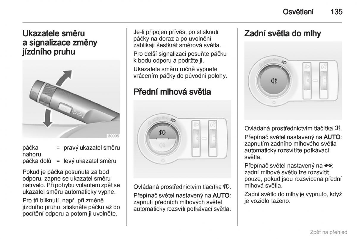 Opel Astra J IV 4 navod k obsludze / page 136