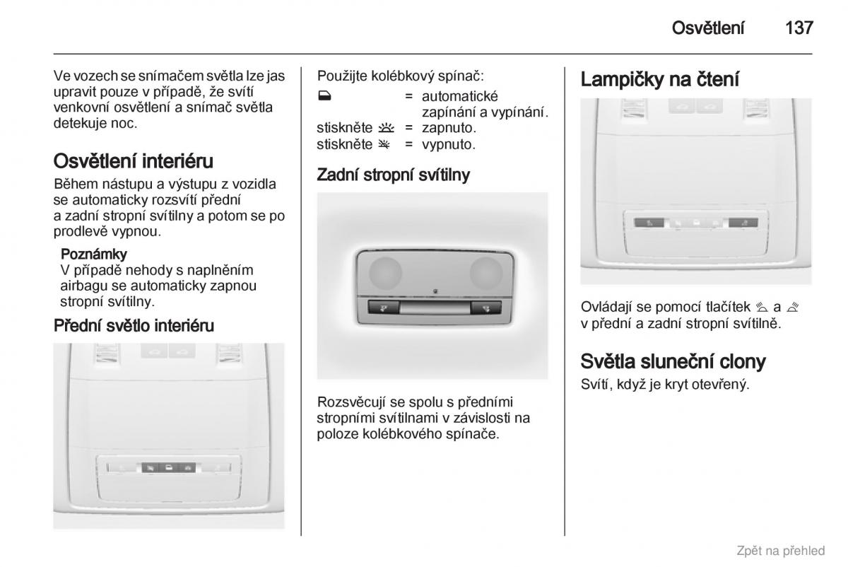 Opel Astra J IV 4 navod k obsludze / page 138