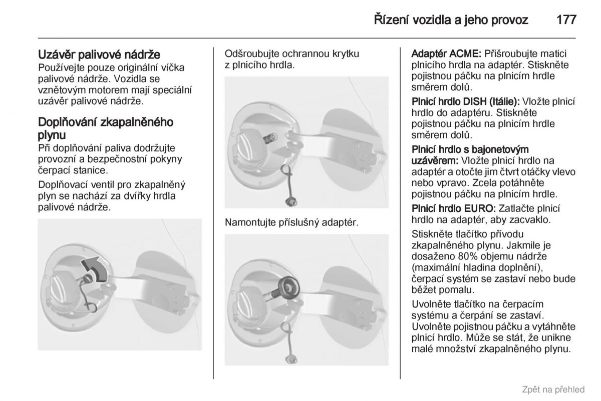 Opel Astra J IV 4 navod k obsludze / page 178