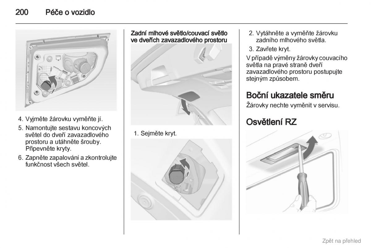 Opel Astra J IV 4 navod k obsludze / page 201