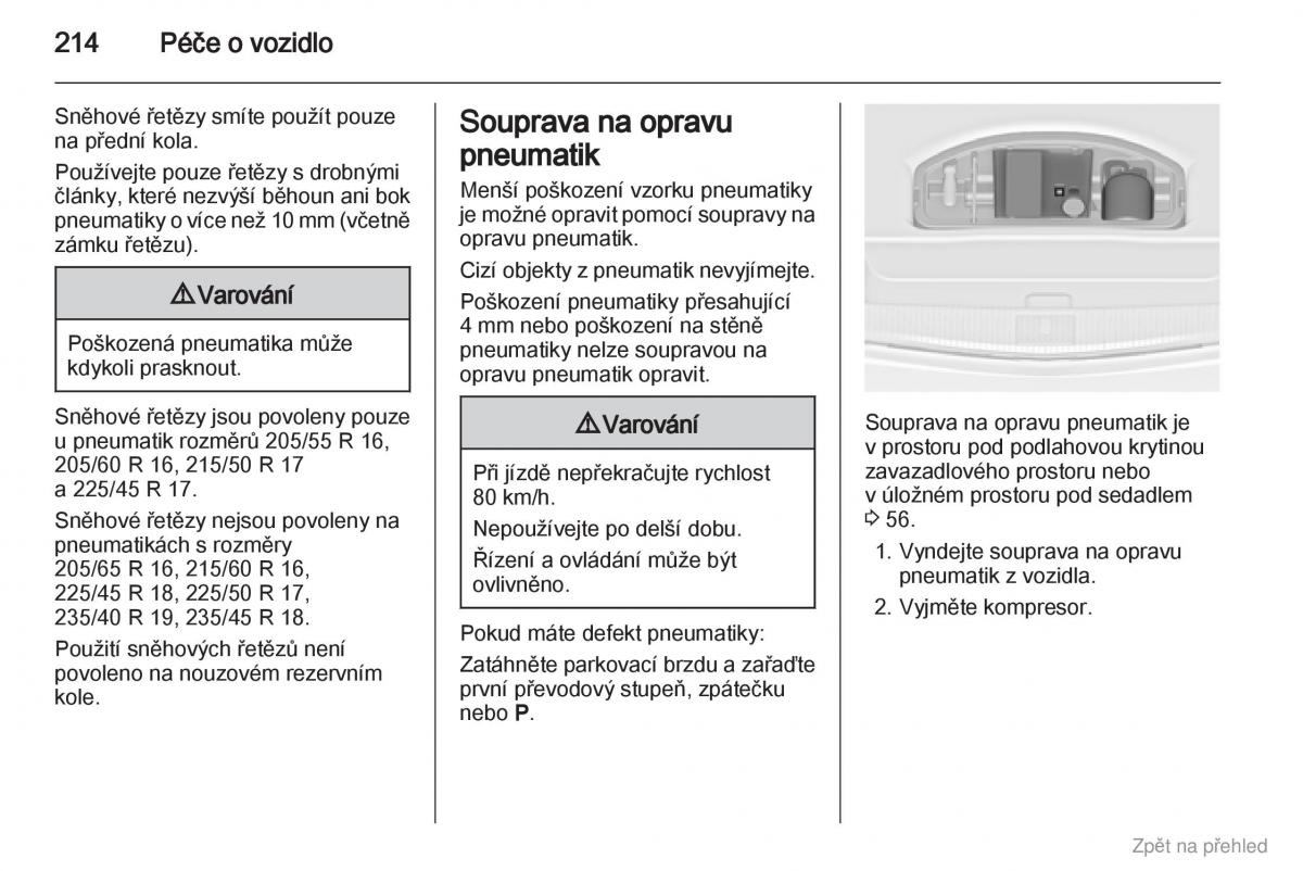 Opel Astra J IV 4 navod k obsludze / page 215