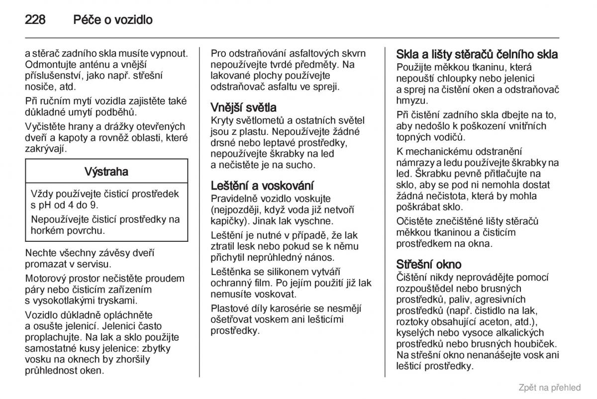 Opel Astra J IV 4 navod k obsludze / page 229