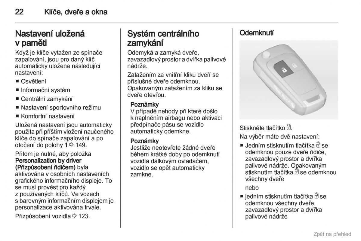 Opel Astra J IV 4 navod k obsludze / page 23