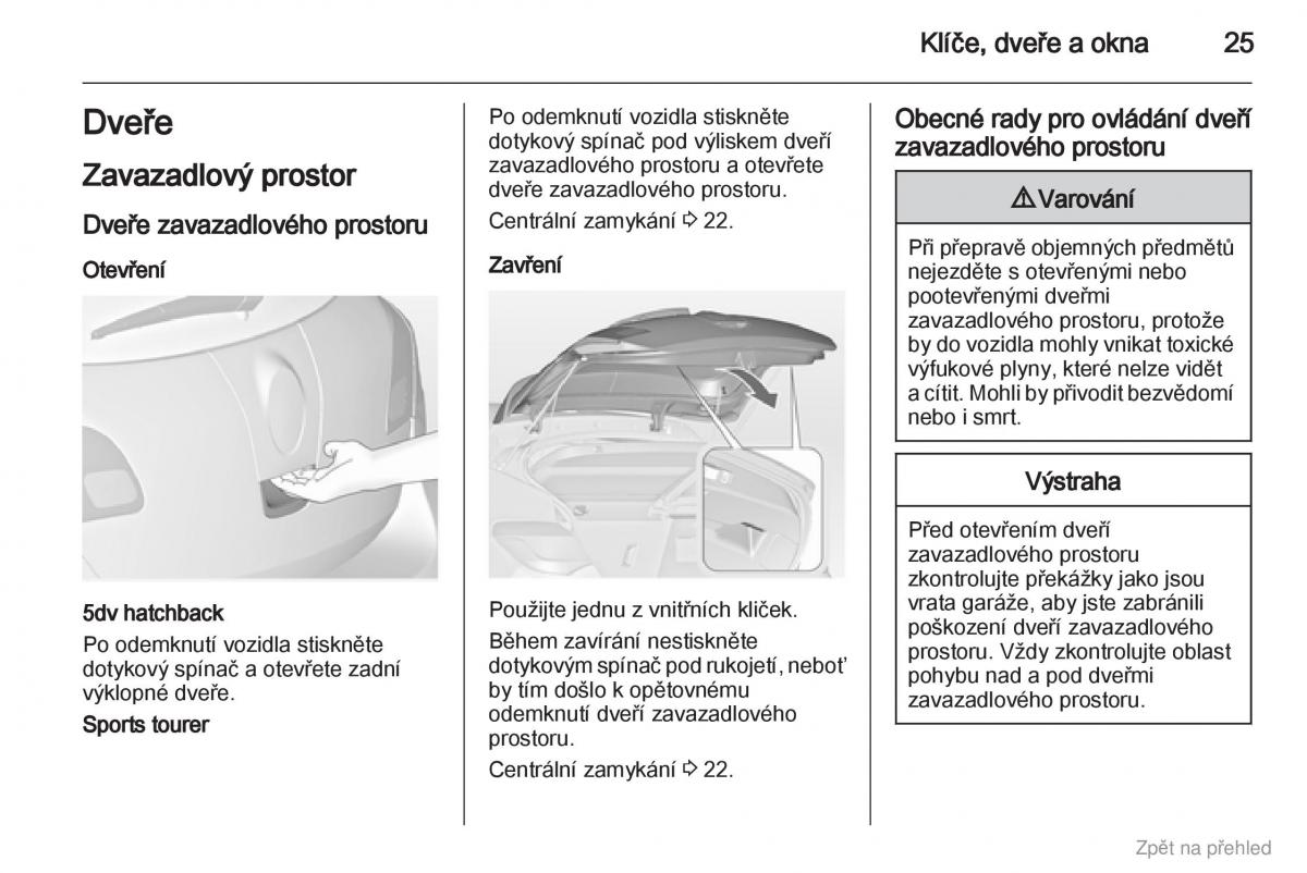 Opel Astra J IV 4 navod k obsludze / page 26