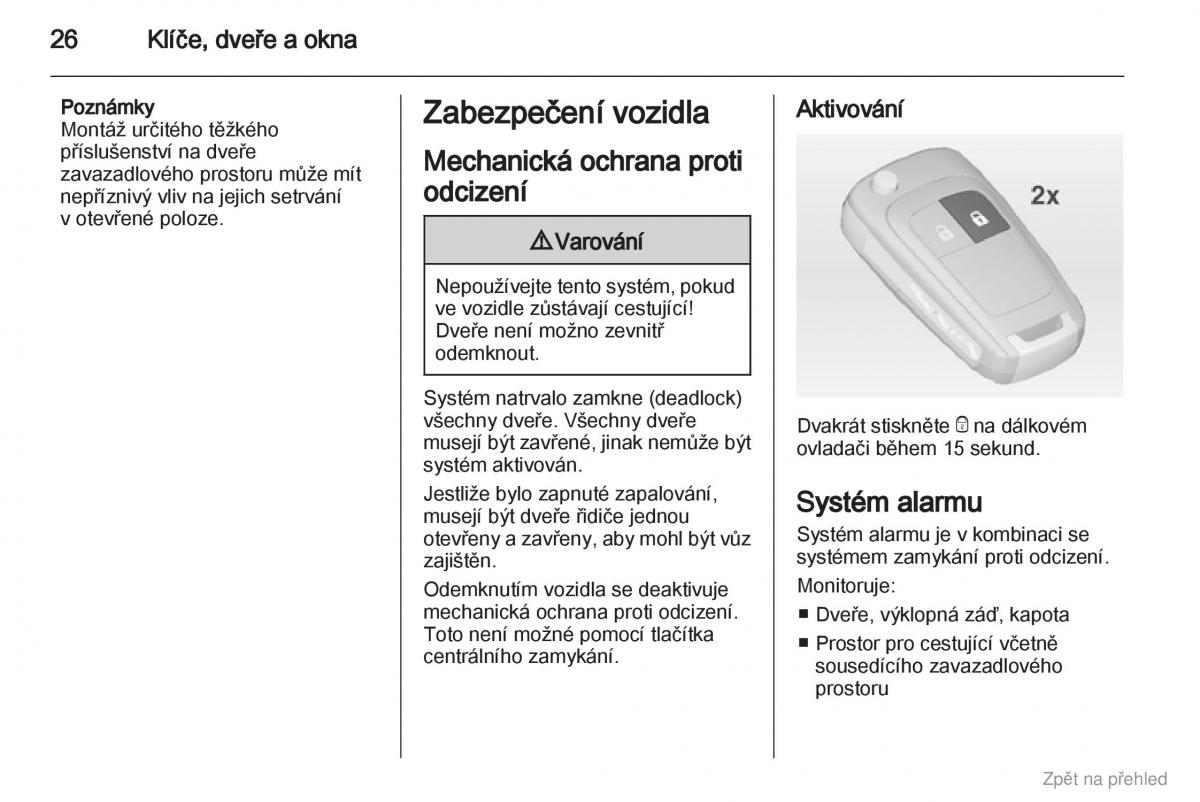 Opel Astra J IV 4 navod k obsludze / page 27