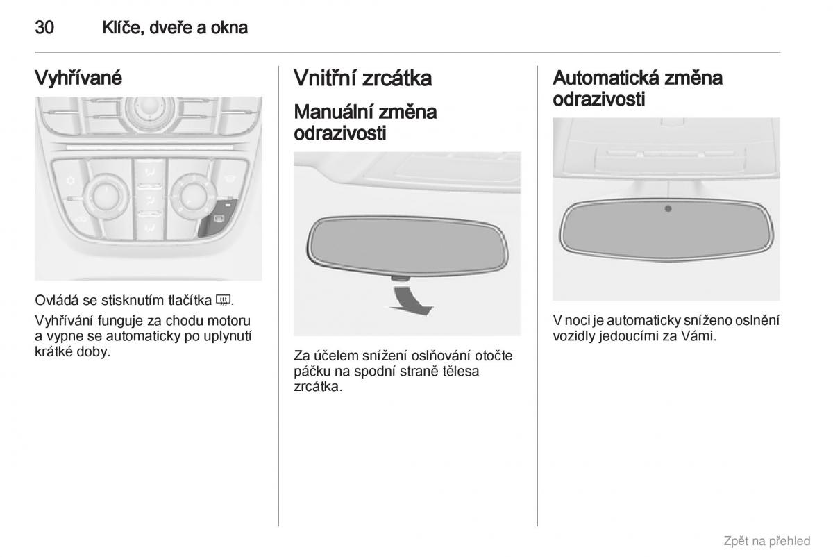 Opel Astra J IV 4 navod k obsludze / page 31