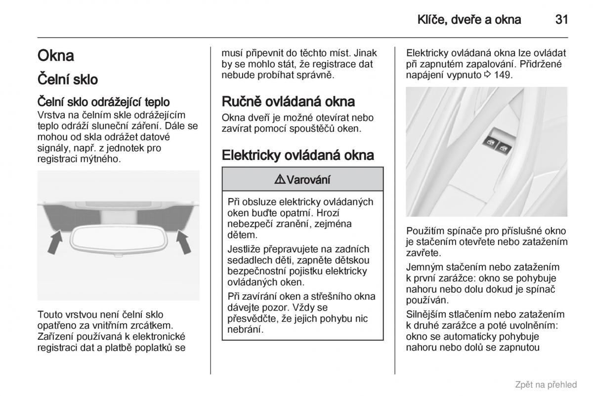 Opel Astra J IV 4 navod k obsludze / page 32