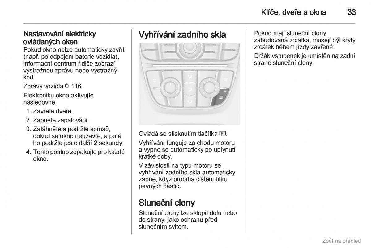 Opel Astra J IV 4 navod k obsludze / page 34