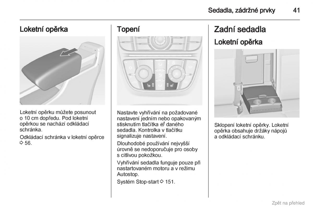 Opel Astra J IV 4 navod k obsludze / page 42