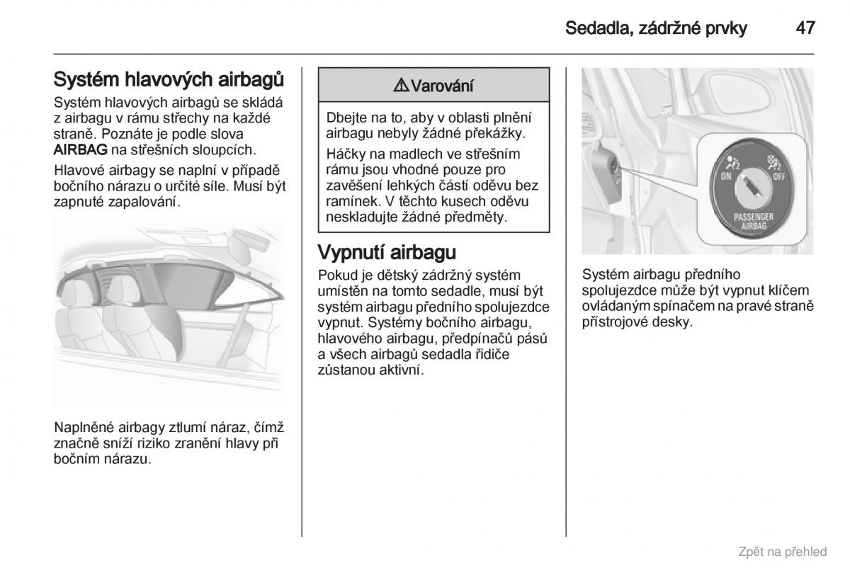 Opel Astra J IV 4 navod k obsludze / page 48