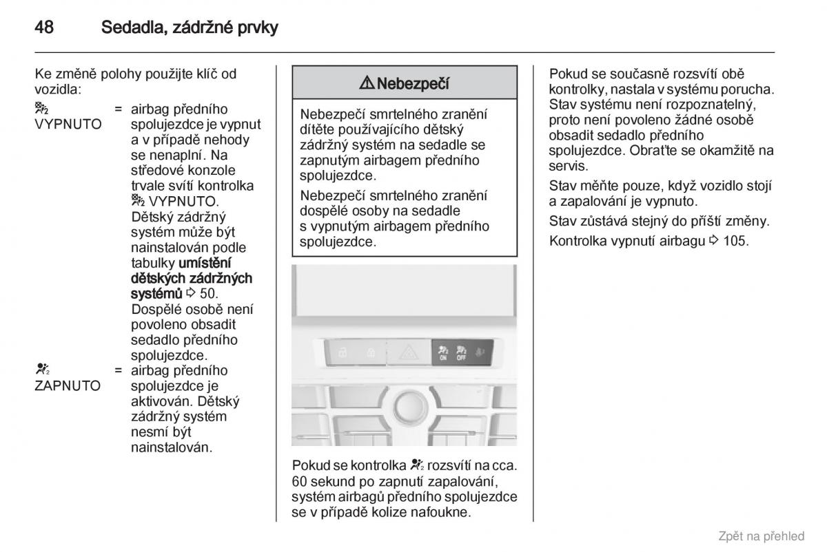 Opel Astra J IV 4 navod k obsludze / page 49