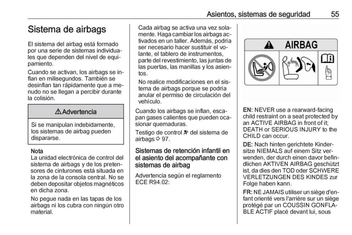 Opel Astra J IV 4 manual del propietario / page 57