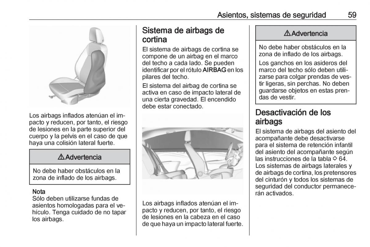 Opel Astra J IV 4 manual del propietario / page 61