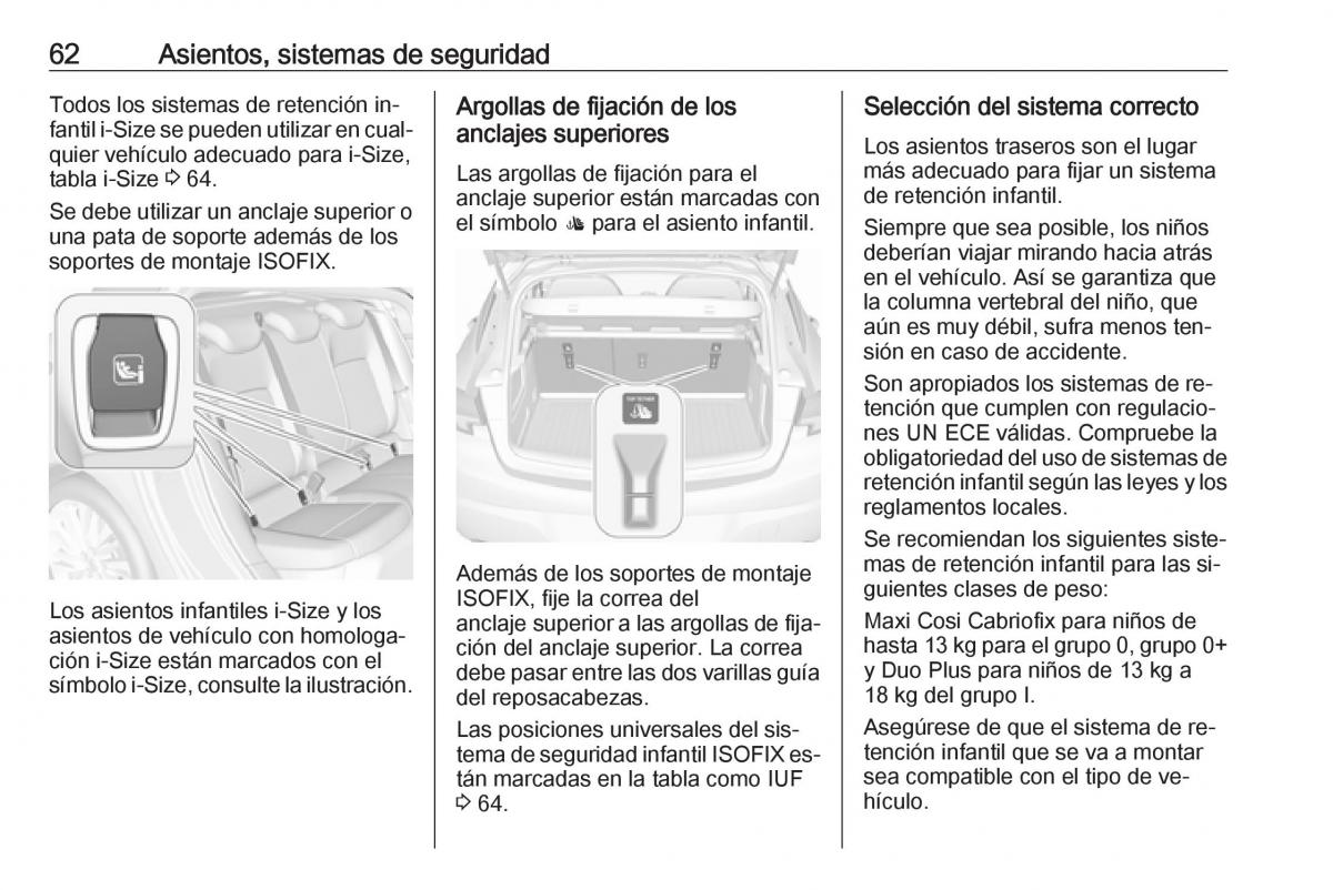 Opel Astra J IV 4 manual del propietario / page 64