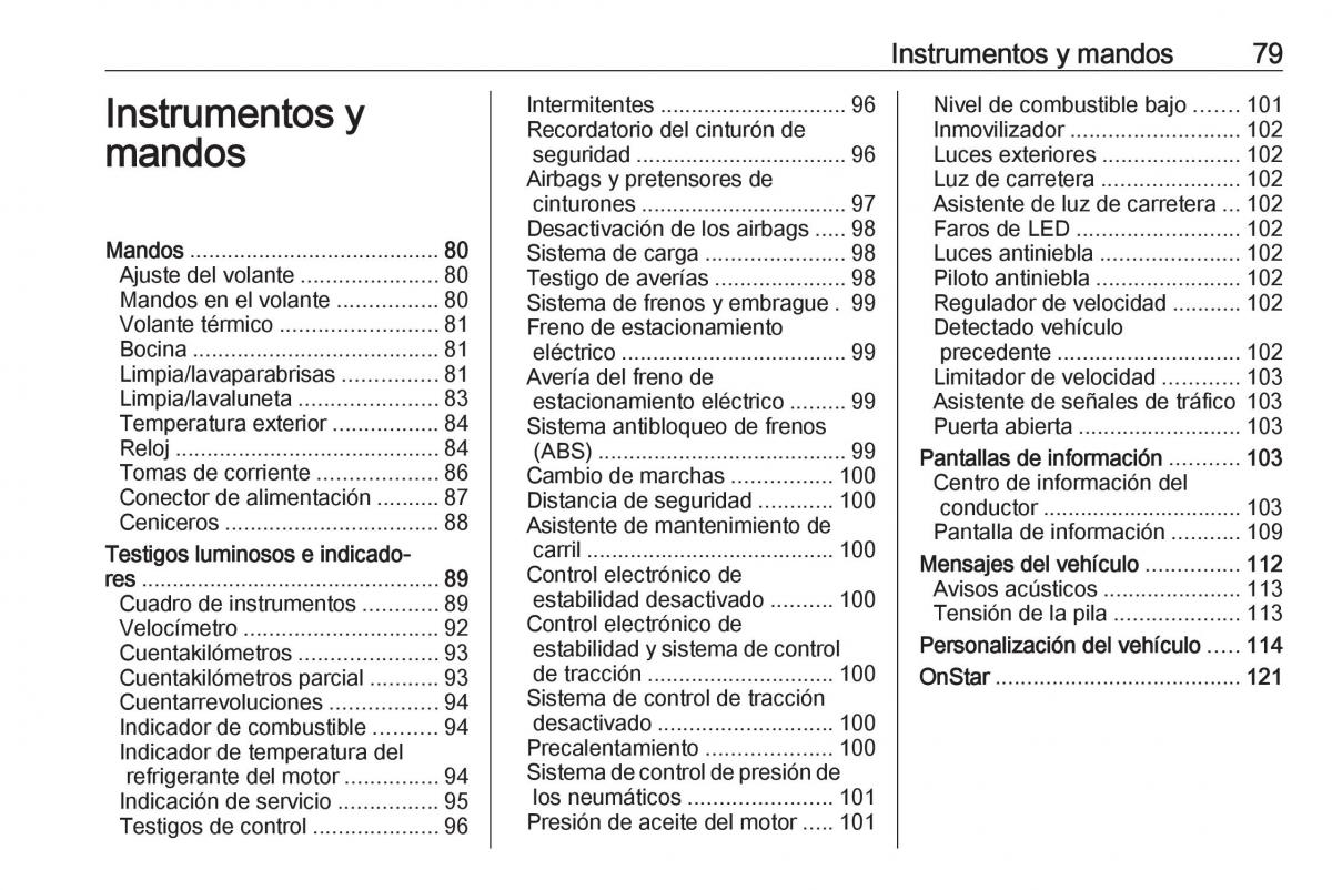 Opel Astra J IV 4 manual del propietario / page 81