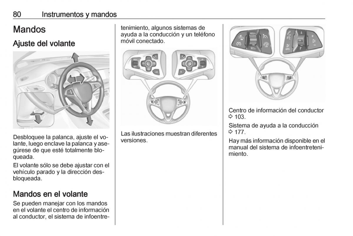 Opel Astra J IV 4 manual del propietario / page 82