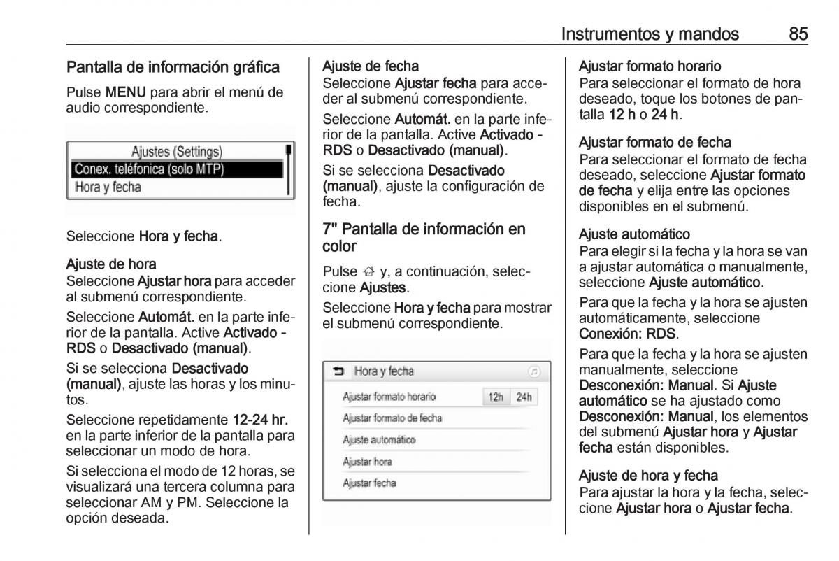 Opel Astra J IV 4 manual del propietario / page 87