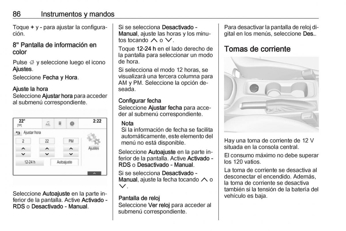 Opel Astra J IV 4 manual del propietario / page 88